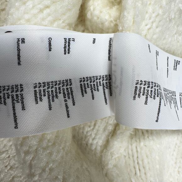 Maje NWT Mirta Knit Contrast Trim Vest White Black Women's Size 3 (US Large) - Picture 9 of 11